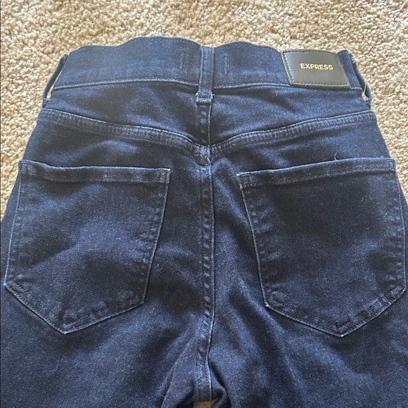 Classic Dark Blue Women's Skinny Jeans - Picture 3 of 5